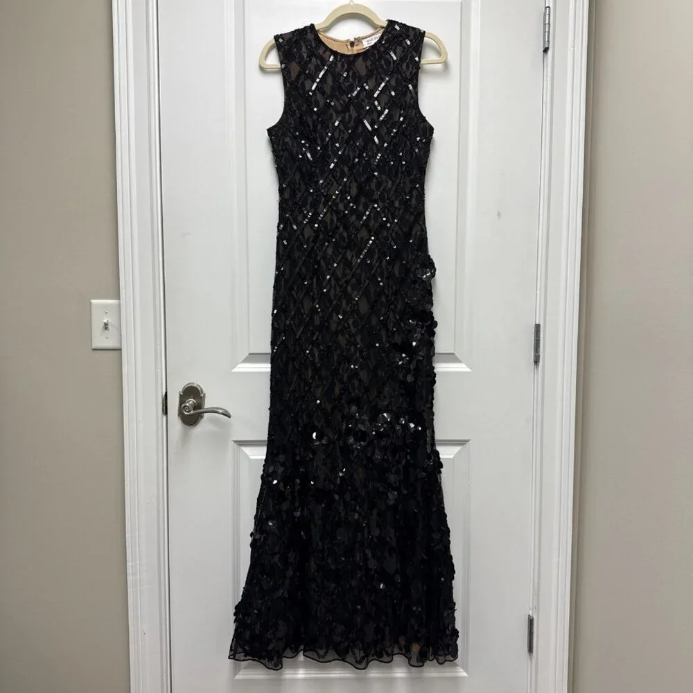 Mac Duggal Size 6 Black 94277 Embellished Sleeveless Mermaid Formal Gown Dress - Picture 4 of 16